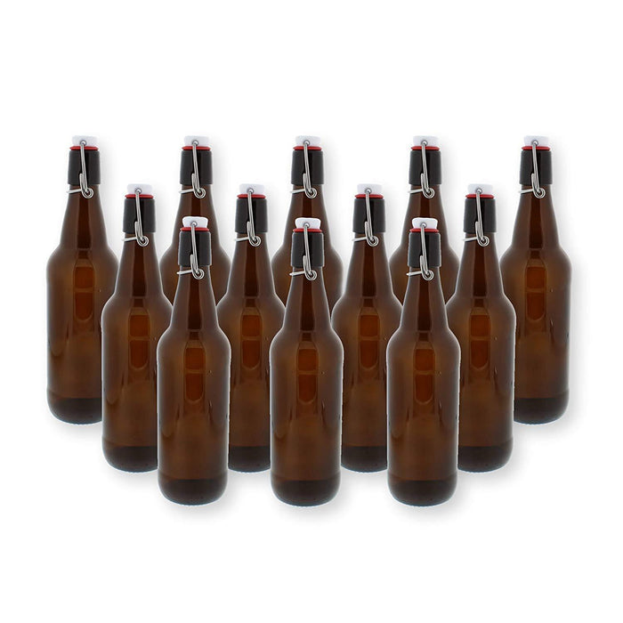 Swingtop Flip Top Glass Bottles - Brown (750 ml) Case of 12    - Toronto Brewing