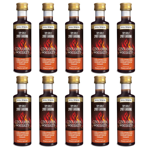 Still Spirits Top Shelf Cinnamon Whiskey Essence (50 ml) - 10 PACK    - Toronto Brewing