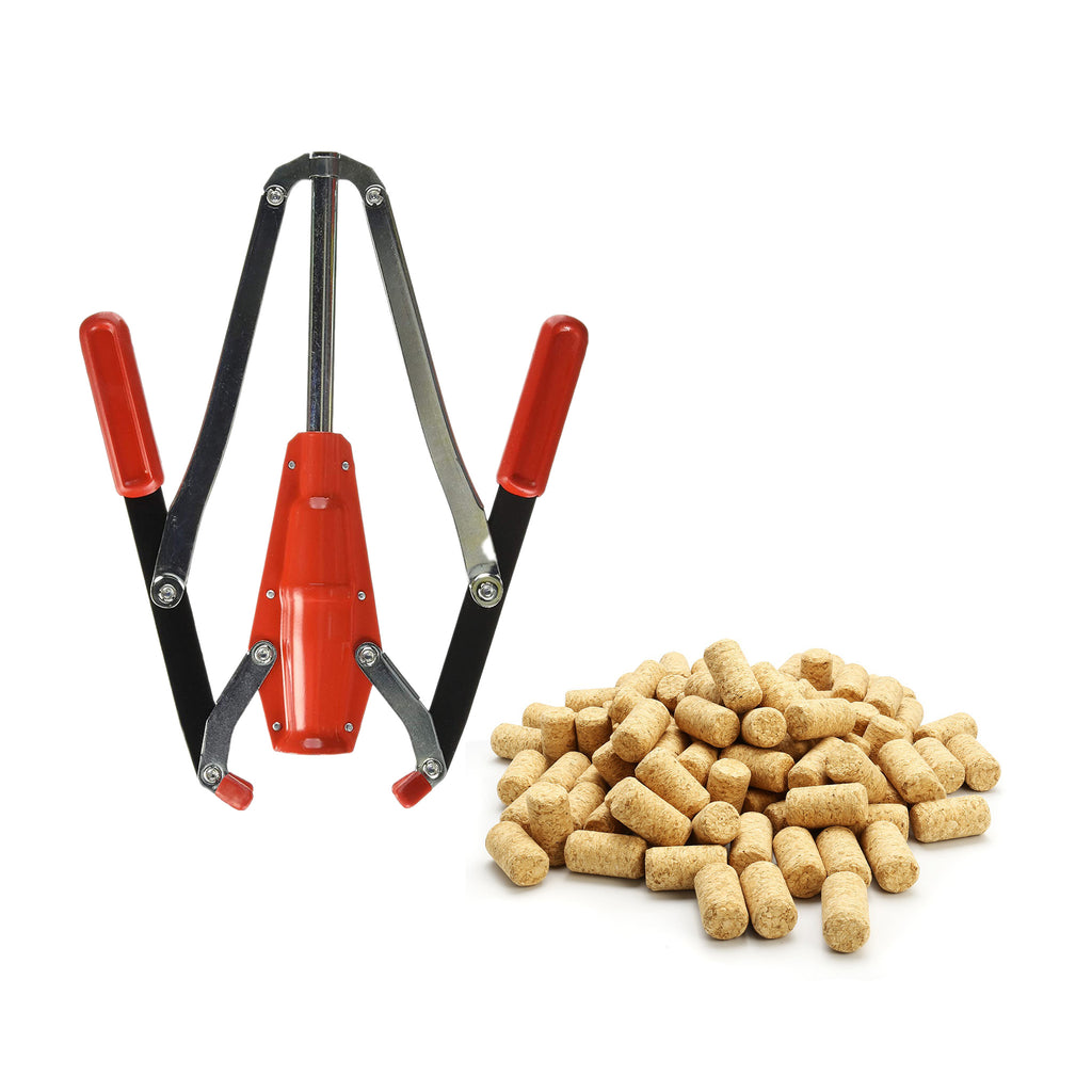 Portuguese Double Lever Wine Corker with 30 corks