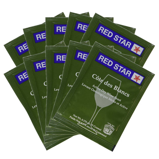 Red Star | Premier Cote des Blanc Dry Wine Yeast (5 g) - 10 Pack    - Toronto Brewing