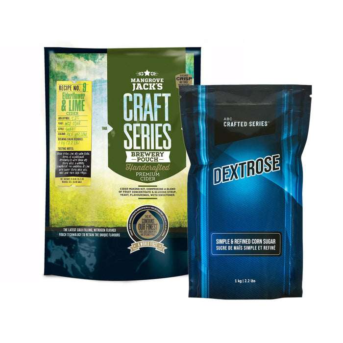 Mangrove Jack’s | Elderflower & Lime Cider Kit + 1Kg Dextrose   - Toronto Brewing