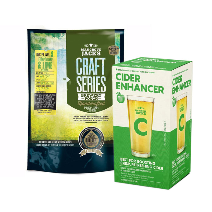 Mangrove Jack’s | Elderflower & Lime Cider Kit + Cider Enhancer   - Toronto Brewing