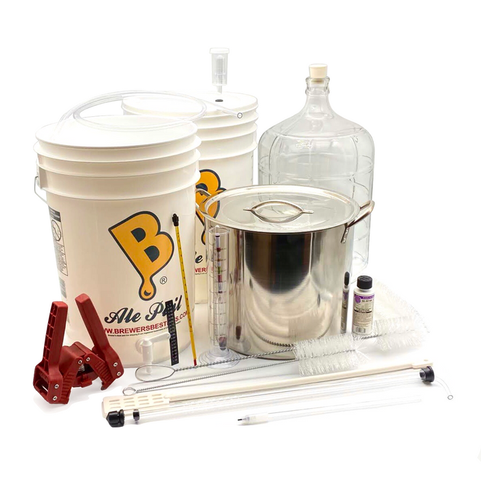 Brewer's BeAst 5 Gallon/19 Litre Deluxe Beer Brewing Equipment Starter Kit w/Glass Carboy and 5 Gallon Kettle    - Toronto Brewing