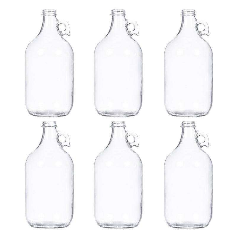 Carboy - 1/2 Gallon Clear Glass Growler Fermenter (2 L) Case of 6   - Toronto Brewing
