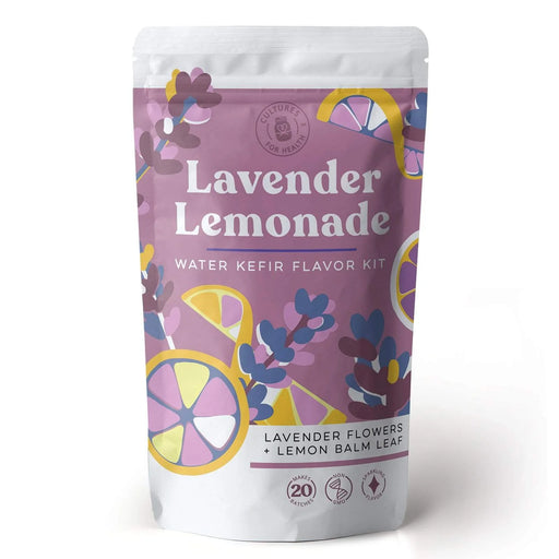 Cultures for Health | Sparkling Lavender Lemonade Water Kefir Flavour Kit    - Toronto Brewing