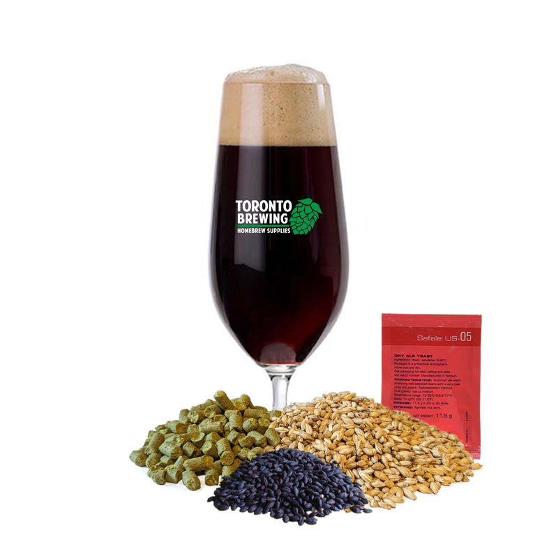 Black IPA - Toronto Brewing All-Grain Recipe Kit (5 Gallon/19 Litre)    - Toronto Brewing