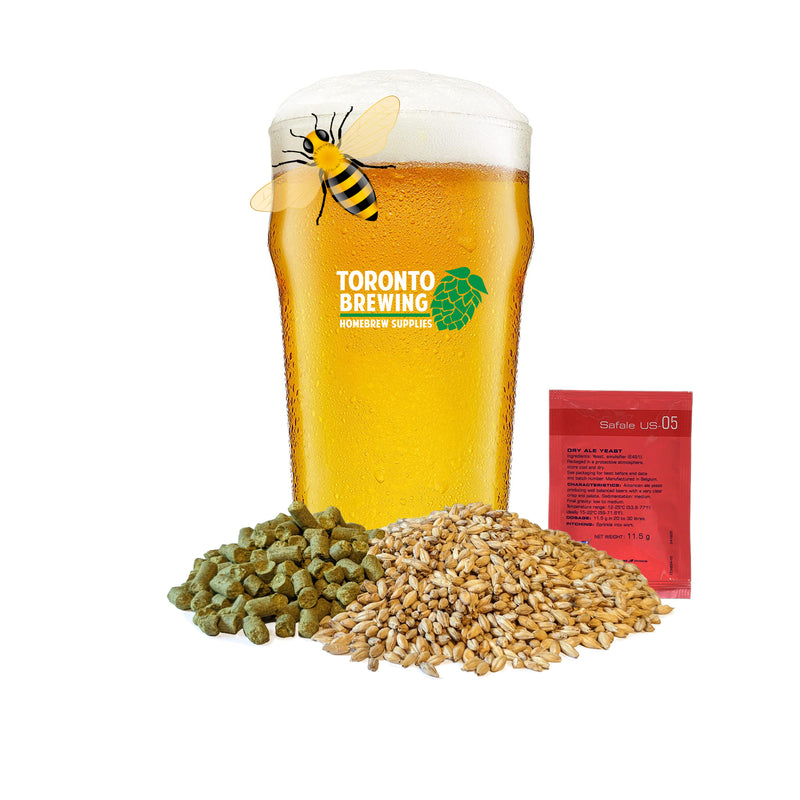 Honey Cream Ale - Toronto Brewing All-Grain Recipe Kit (5 Gallon/19 Litre)    - Toronto Brewing