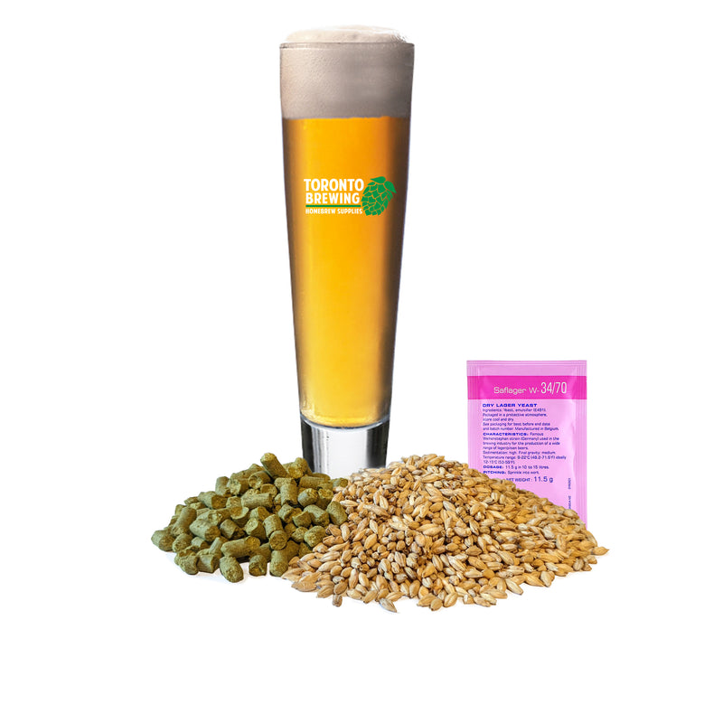 Bohemian Pilsner - Toronto Brewing All-Grain Recipe Kit (5 Gallon/19 Litre)    - Toronto Brewing