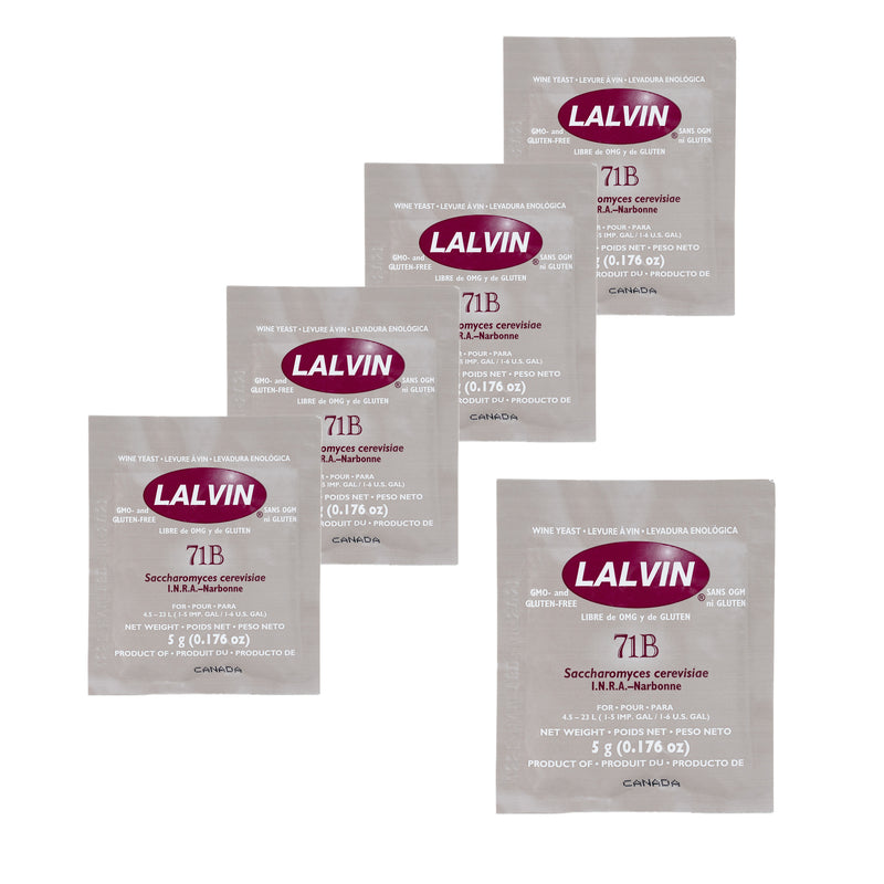 Lalvin | 71B-1122 Narbonne Wine Yeast (5 g) x 5 Sachets    - Toronto Brewing