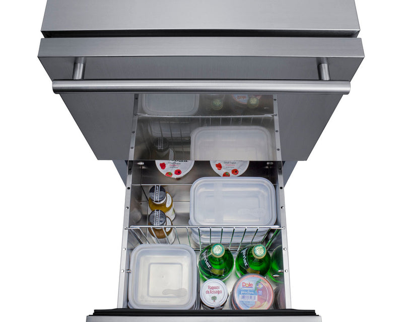 Summit | 18" Wide 2-Drawer All-Refrigerator, ADA Compliant (ADRD18)    - Toronto Brewing