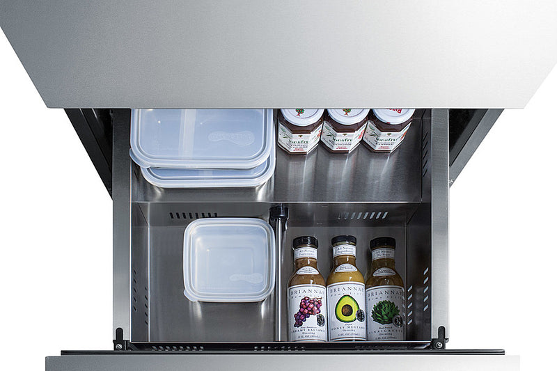 Summit | 24" Wide 2-Drawer All-Refrigerator, ADA Compliant (ADRD24)    - Toronto Brewing