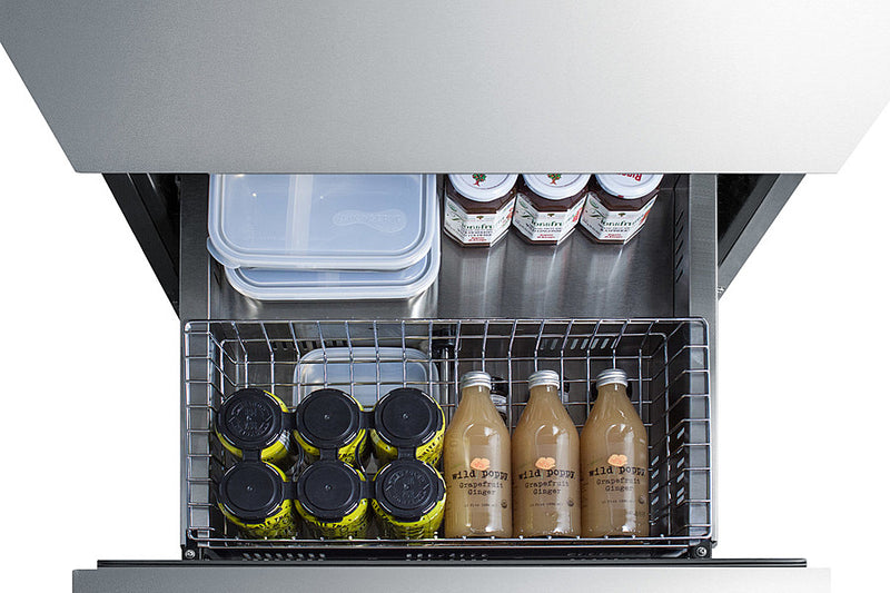 Summit | 24" Wide 2-Drawer All-Refrigerator, ADA Compliant (ADRD24)    - Toronto Brewing