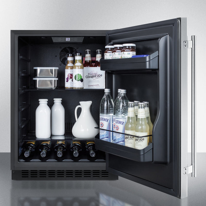 Summit | 24" Wide Built-In All-Refrigerator, ADA Compliant (AL54)    - Toronto Brewing