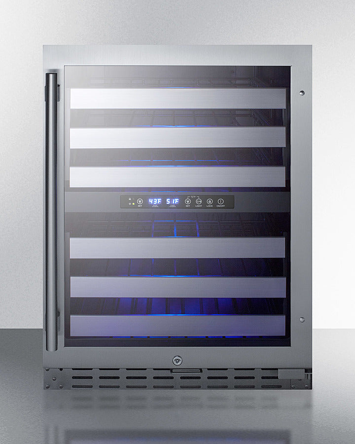 Summit | 24" Wide Built-In Dual Zone Wine Cellar, ADA Compliant (ALWC532)    - Toronto Brewing