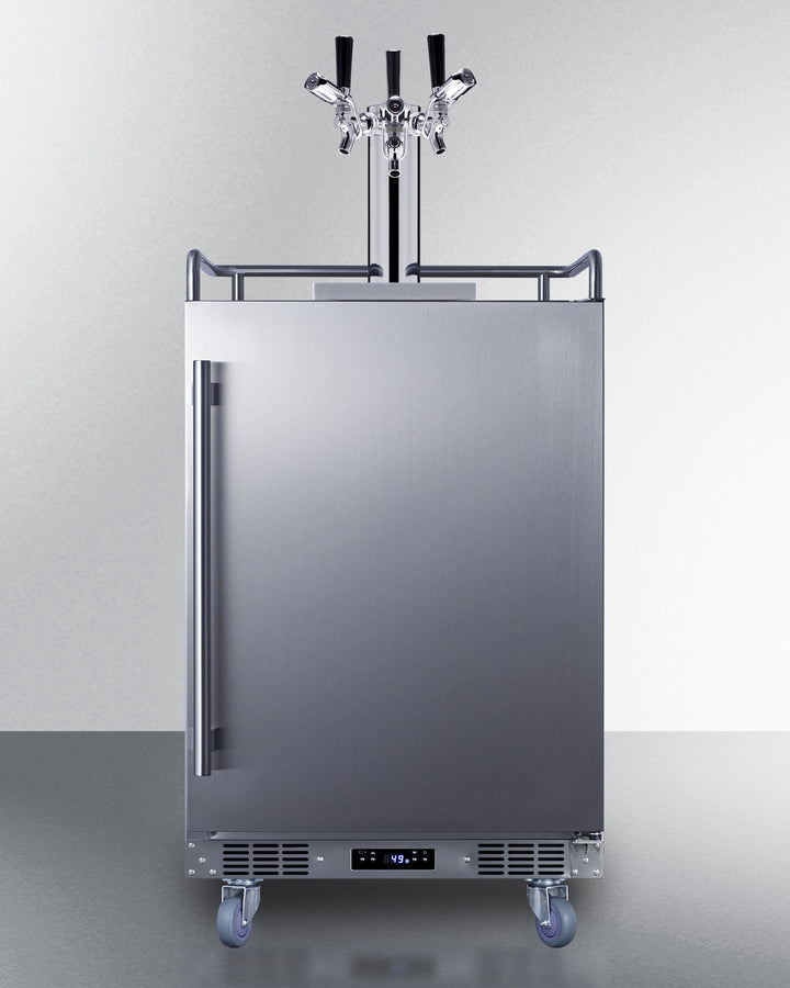 Summit | 5.6 cu. ft. Triple Tap Built-In Outdoor Commercial Beer Kegerator (BC74OSCOMTRIPLE)    - Toronto Brewing