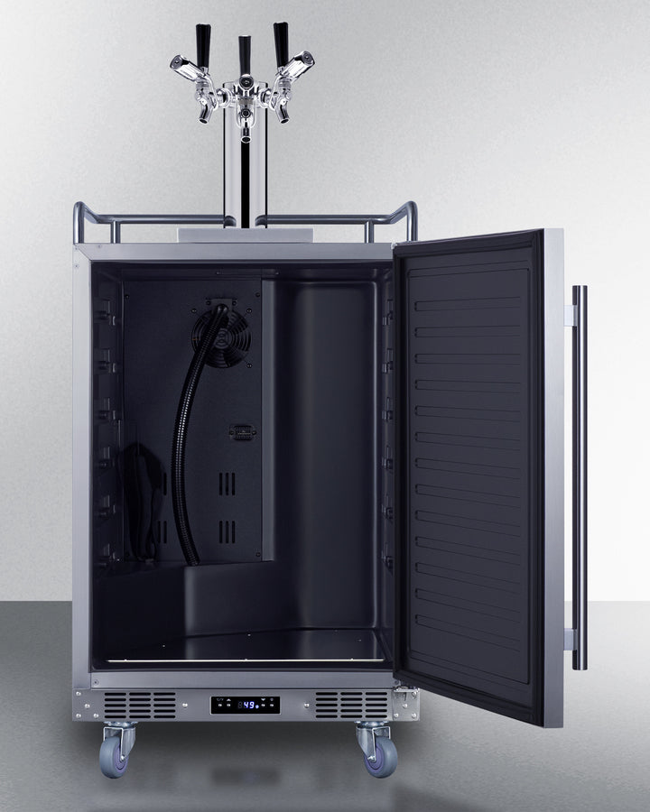 Summit | 5.6 cu. ft. Triple Tap Built-In Outdoor Commercial Beer Kegerator (BC74OSCOMTRIPLE)    - Toronto Brewing