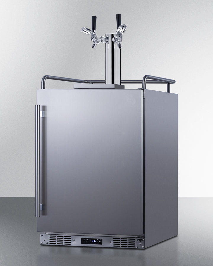 Summit | 5.6 cu. ft. Dual Tap Built-In Outdoor Commercial Beer Kegerator (BC74OSCOMTWIN)    - Toronto Brewing