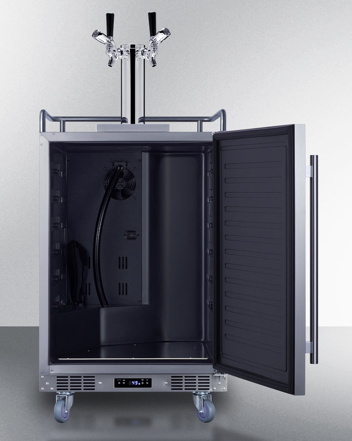 Summit | 5.6 cu. ft. Dual Tap Built-In Outdoor Commercial Beer Kegerator (BC74OSCOMTWIN)    - Toronto Brewing