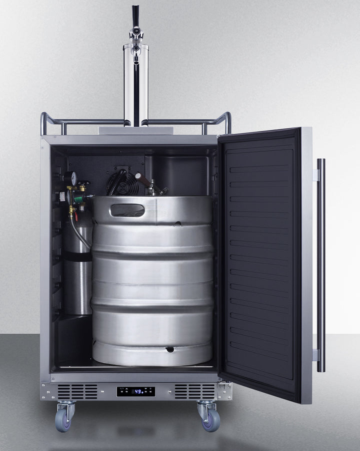 Summit | 5.6 cu. ft. Single Tap Built-In Outdoor Commercial Beer Kegerator (BC74OSCOM)    - Toronto Brewing