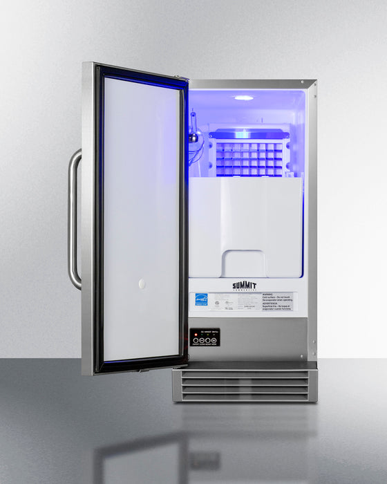 Summit | Built-In Outdoor 50 lb. Clear Icemaker (BIM47OS)    - Toronto Brewing