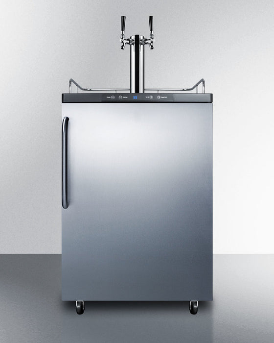 Summit | 24" Wide Dual Tap Built-In Commercial Kegerator (SBC635MBI7SSTWIN)    - Toronto Brewing
