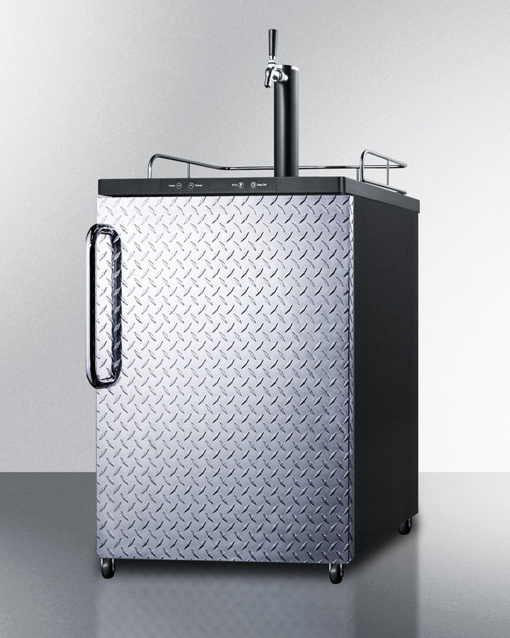 Summit | 5.6 cu.ft. Single Tap Kegerator - Diamond Plate (SBC635MDPL)    - Toronto Brewing