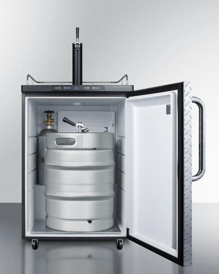 Summit | 5.6 cu.ft. Single Tap Kegerator - Diamond Plate (SBC635MDPL)    - Toronto Brewing