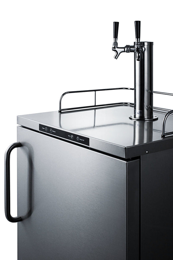 Summit | 5.6 cu. ft. Dual Tap Outdoor Commercial Kegerator (SBC635MOS7TWIN)    - Toronto Brewing