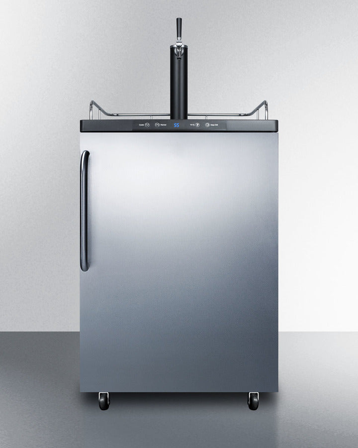 Summit | 5.6 cu. ft Single Tap Kegerator with Digital Thermostat (SBC635MSSTB)    - Toronto Brewing
