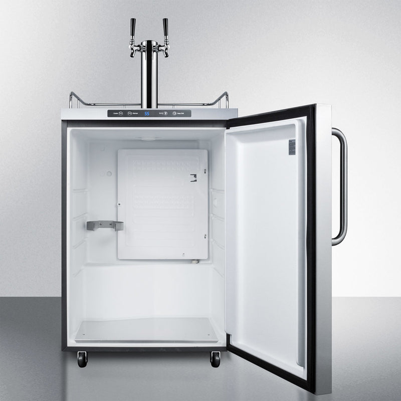Summit | 5.6 cu. ft. Dual Tap Outdoor Commercial Kegerator (SBC635MOS7TWIN)    - Toronto Brewing