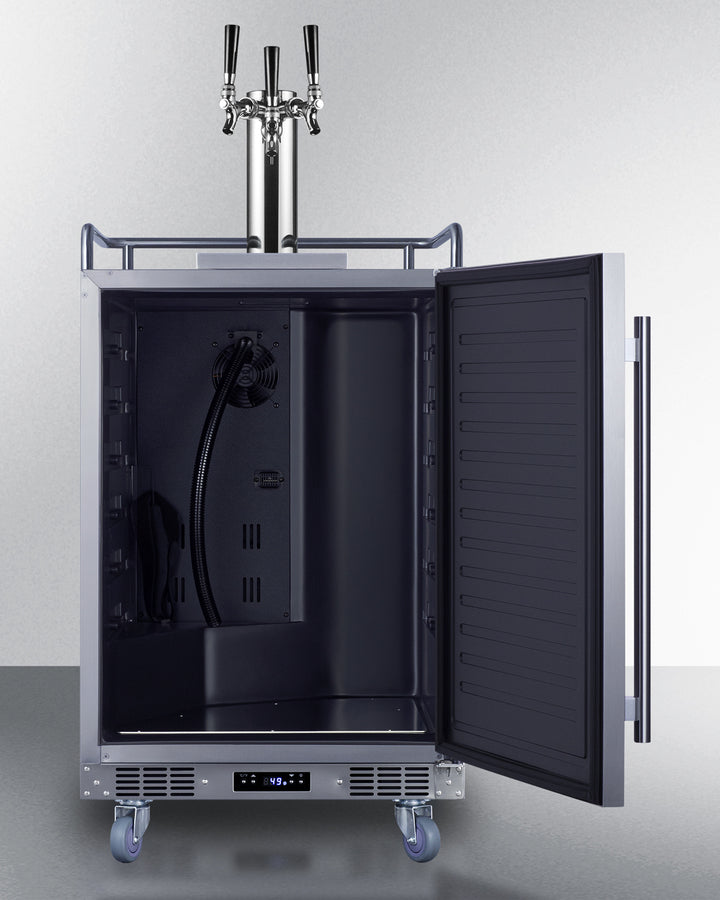 Summit | 5.6 cu. ft. Triple Tap Built-In Outdoor Kegerator - Stainless Door and Cabinet (SBC683OSTRIPLE)    - Toronto Brewing