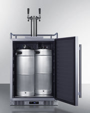 Summit | 5.6 cu. ft. Dual Tap Built-In Outdoor Kegerator - Stainless Door and Cabinet (SBC683OSTWIN)    - Toronto Brewing