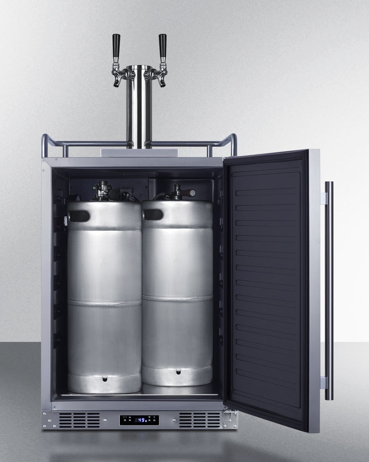 Summit | 5.6 cu. ft. Dual Tap Built-In Outdoor Kegerator - Stainless Door and Cabinet (SBC683OSTWIN)    - Toronto Brewing