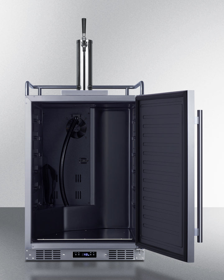 Summit | 5.6 cu. ft. Single Tap Built-In Outdoor Kegerator with Digital Thermostat - Stainless Body and Door (SBC683OS)    - Toronto Brewing