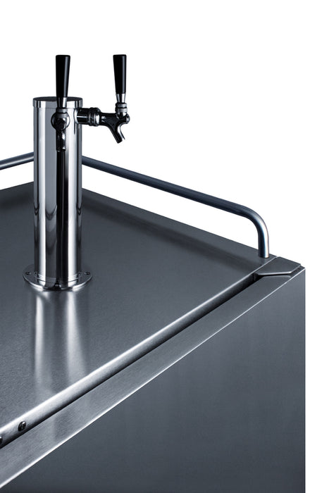 Summit | 5.6 cu. ft. Dual Tap Built-In Outdoor Kegerator - Stainless Door and Cabinet (SBC683OSTWIN)    - Toronto Brewing