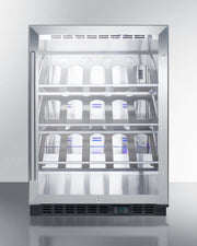 Summit | 24" Wide Built-In Single Zone Commercial Wine Cellar (SCR610BLCH)    - Toronto Brewing