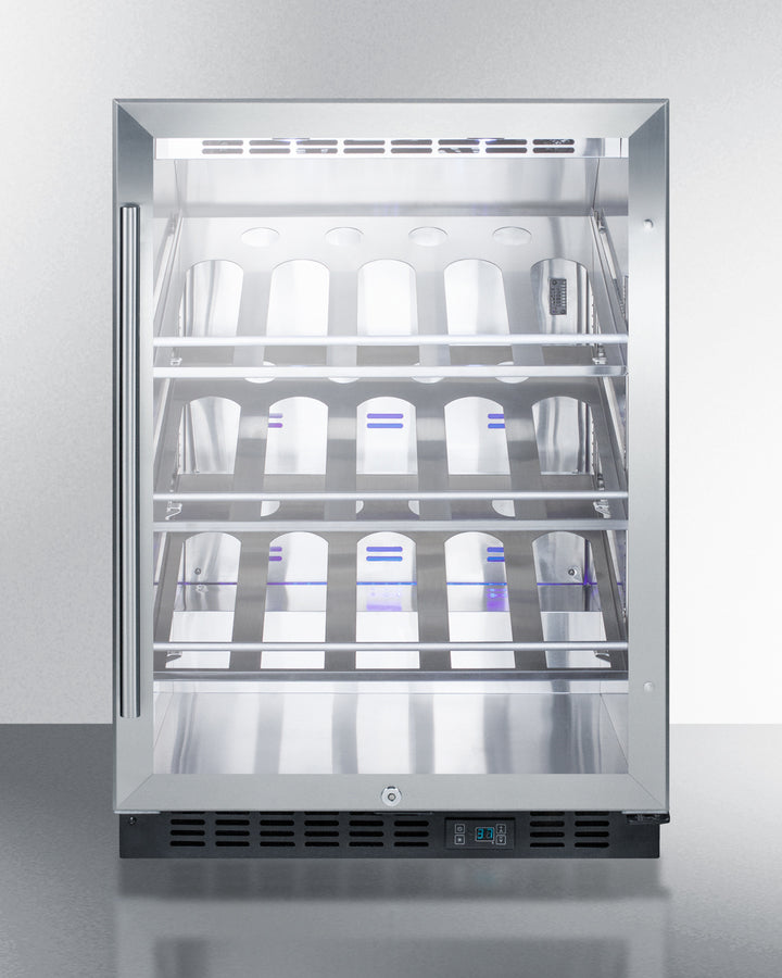 Summit | 24" Wide Built-In Single Zone Commercial Wine Cellar (SCR610BLCH)    - Toronto Brewing