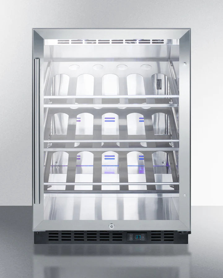 Summit | 24" Wide Built-In Single Zone Outdoor Commercial Wine Cellar (SCR611GLOSCH)    - Toronto Brewing