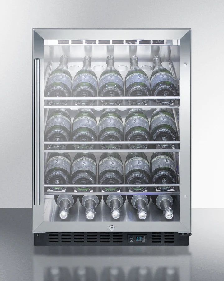 Summit | 24" Wide Built-In Single Zone Outdoor Commercial Wine Cellar (SCR611GLOSCH)    - Toronto Brewing
