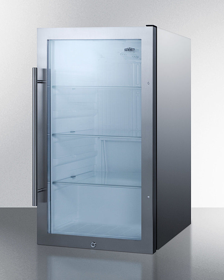 Summit | 19" Wide Indoor/Outdoor Beverage Cooler, Shallow Depth, Stainless Cabinet (SPR489OSCSS)    - Toronto Brewing
