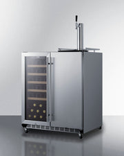 Summit | 30" Wide Built-In Indoor/Outdoor Combination Wine Cellar/Kegerator (SWBC3041)    - Toronto Brewing