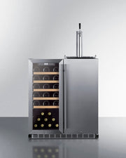 Summit | 30" Wide Built-In Indoor/Outdoor Combination Wine Cellar/Kegerator (SWBC3041)    - Toronto Brewing