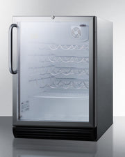 Summit | 24" Wide Freestanding Wine Cellar, ADA Compliant (SWC6GBLADA) Black   - Toronto Brewing