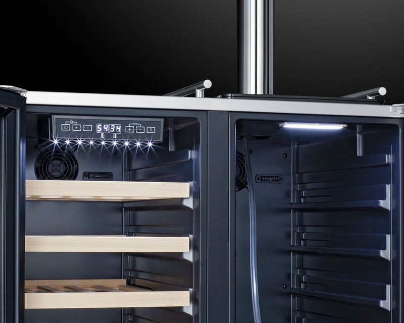 Summit | 30" Wide Built-In Indoor/Outdoor Combination Wine Cellar/Kegerator (SWBC3041)    - Toronto Brewing