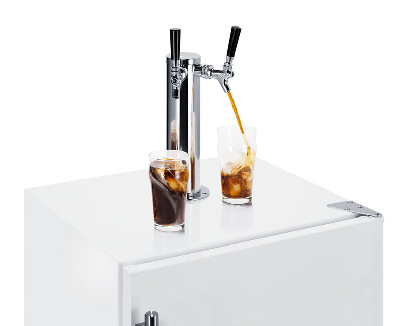 Summit | 5.6 cu. ft. Dual Tap Built-In Cold Brew Coffee Kegerator, ADA (SBC58WHBIADACFTWIN)    - Toronto Brewing