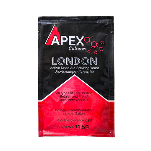 Apex Cultures | London (English Ale) Dry Brewing Yeast (11.5g)    - Toronto Brewing