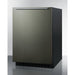 Summit | 24" Wide All-Refrigerator (FF6BK2SS) Black Stainless Door/Black Cabinet/Black Interior (FF64BXKSHH)   - Toronto Brewing