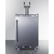 Summit | 5.6 cu. ft. Dual Tap Built-In Outdoor Kegerator - Stainless Door and Cabinet (SBC683OSTWIN)    - Toronto Brewing