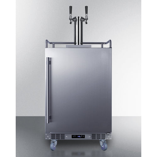 Summit | 5.6 cu. ft. Dual Tap Built-In Outdoor Kegerator - Stainless Door and Cabinet (SBC683OSTWIN)    - Toronto Brewing
