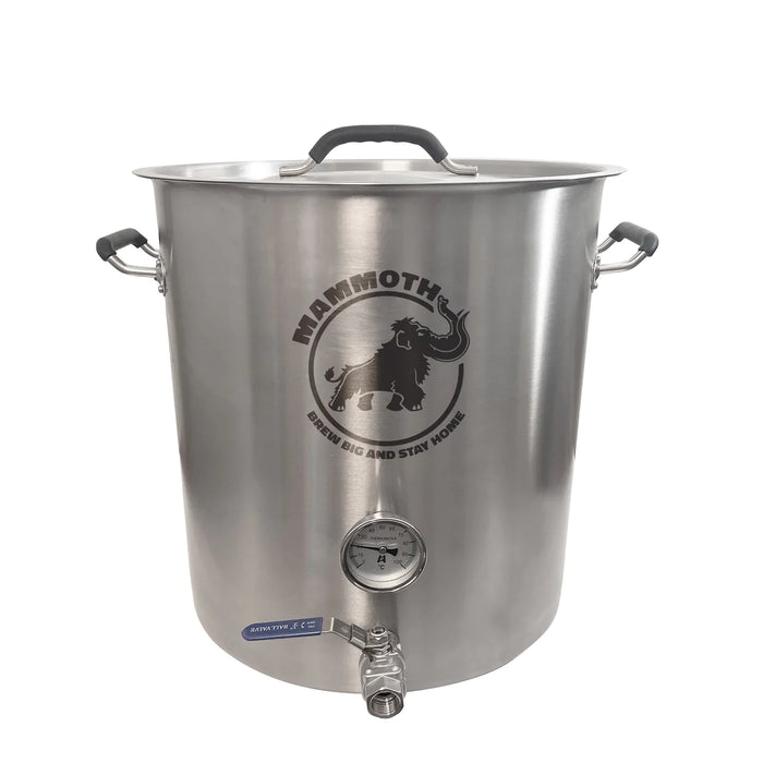 Mammoth | 10 Gallon Premium Stainless Steel Brew Kettle with Ball Valve and Thermometer    - Toronto Brewing